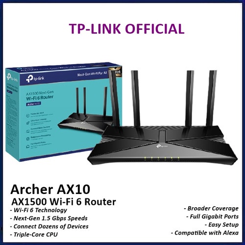 Tp-link archer ax10 ax1500 wifi 6 wireless router tp-link ax10 - k-galaxy.com